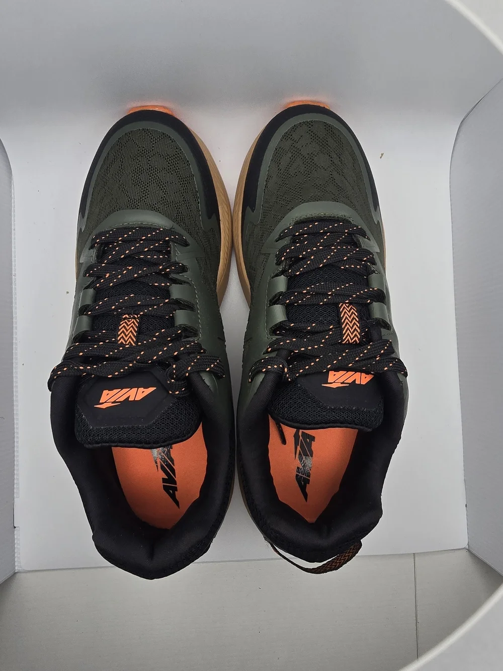 AVIA Storm Men’s Olive Green & Tan Athletic Sneaker